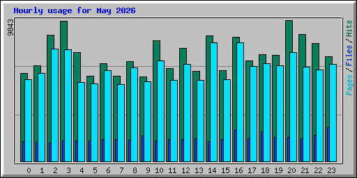 Hourly usage for May 2026